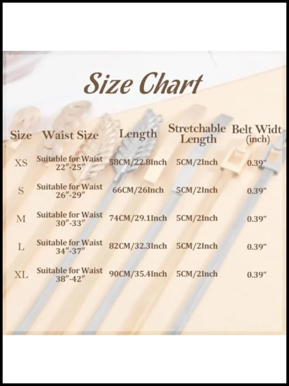 VONMELLI Skinny Metal Waist Belt for Dresses Stretch Thin Belt